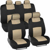 9 Piece Full Set of Deluxe Low Back Seat Covers, Universal Fit for Car, Truck, SUV or Van