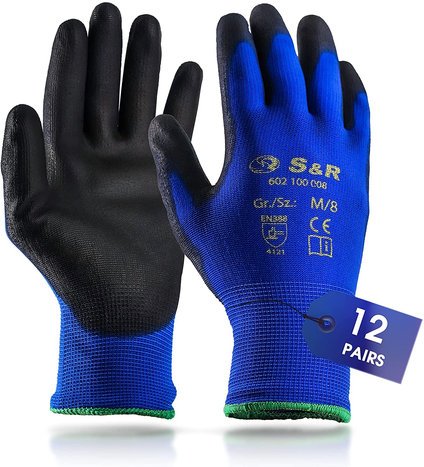  Work Gloves Bulk 12 Pairs 