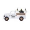 Harvest White Wood Truck Tabletop Decoration, 5.5", by