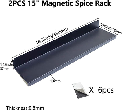 2PCS 15" Magnetic Stove Shelf 