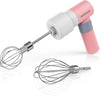  Small Electric Hand Mixer with 2 Speeds & 2 Whisks USB Rechargeable