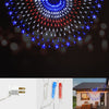 American Flag Lights,American Flag LED Net Lights Plug-in Half USA Flag String Lights of United States for Garden Patio Holiday Party July 4th Decoration