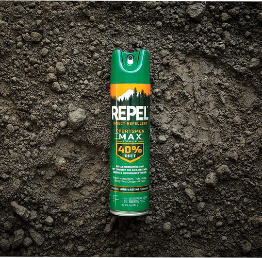 Repel Insect Repellent Sportsman Max Formula, Repels Mosquitoes, Ticks, Gnats, Biting Flies, 40% DEET (Aerosol Spray) 6.5 fl Ounce