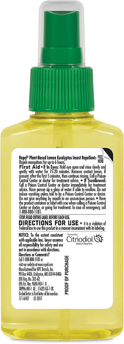 Repel Lemon Eucalyptus Natural Mosquito Repellent, 4-Ounce Pump Spray, 1 count