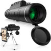 40x60 High Power HD Monocular Eyepiece Telescope with Smartphone Tripod & Mount Adapter