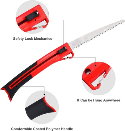  10 Inch Blade Folding Saw Extendable Hand Saw for Wood