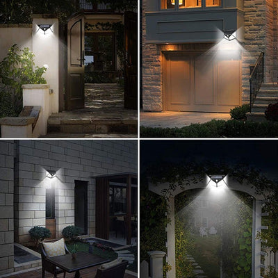 2 Pack 100-LED Motion Sensor Outdoor Lights - IP65 Waterproof Wireless