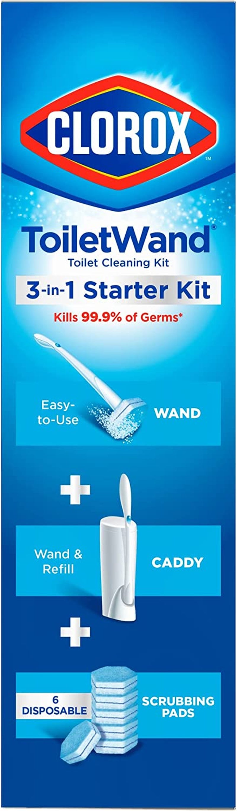 Disposable Toilet Cleaning System and 6 Refill Heads