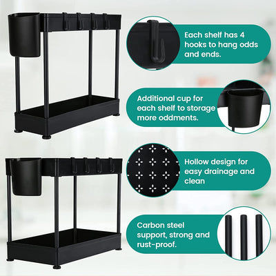 2 Pack Under Sink Organizer