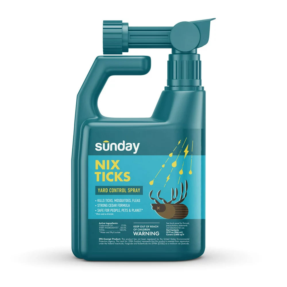 Nix Ticks Plant-Based Bug Control Spray & Repellent