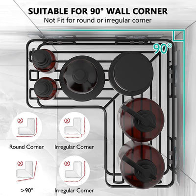 3-Pack Corner Shower Caddy Shower Organizer, 2 Tier Self-Adhesive Bathroom Organizer Shower Caddy Basket with Soap Holder, No Drilling