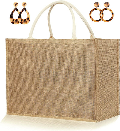 Jute Woven Straw Large Beach Tote