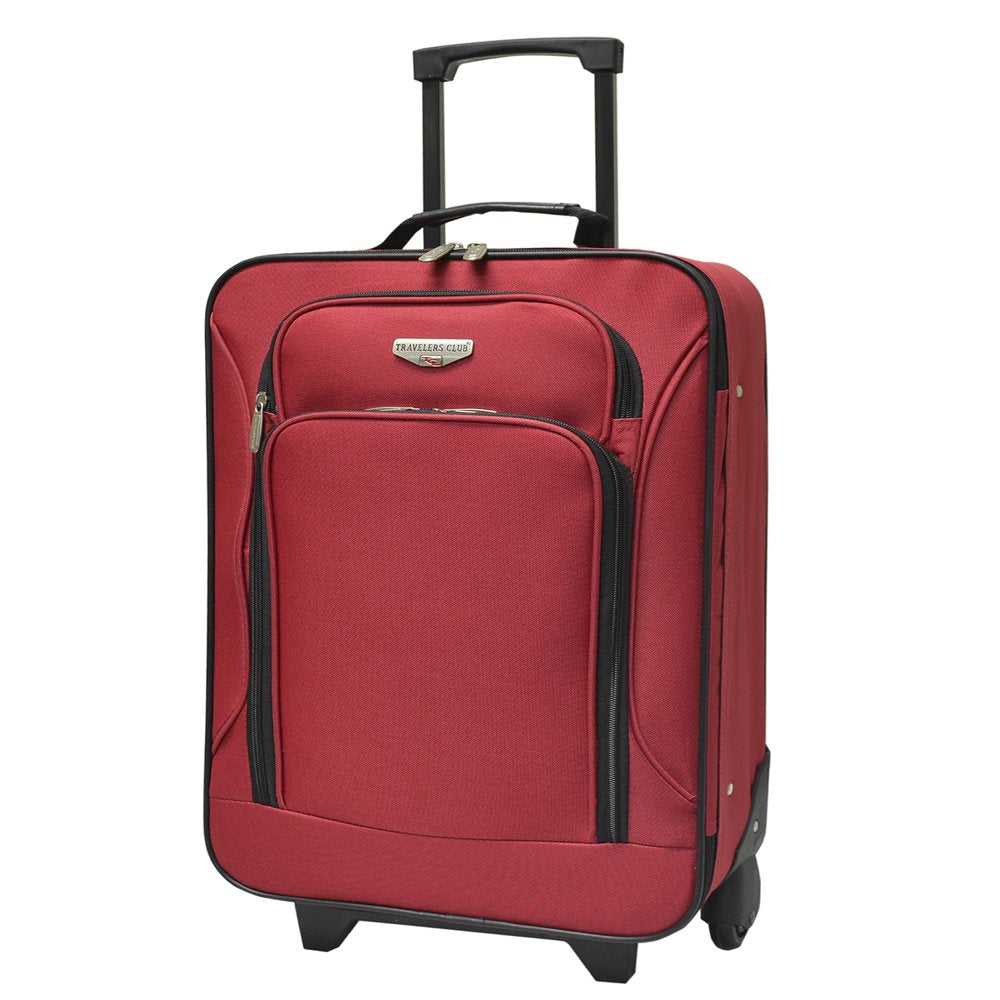 Travelers Club 3 Piece Euro Carry-On Value Set, Red