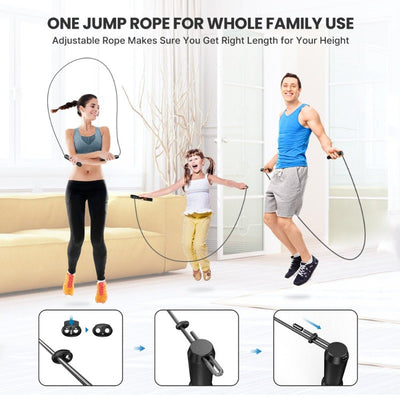  Fitness Skipping Rope with APP Data Analysis and HD LCD Display