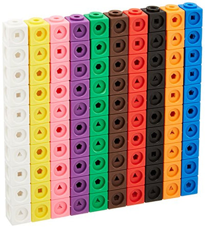 Learning Resources Mathlink Cubes, Educational Counting Toy, Set of 100 Cubes
