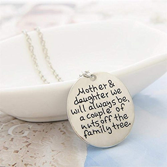 Mother & Daughter "We Will Always Be the Family Tree" Pendant Necklace