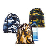Adorox Pack of 12 Camouflage BAGS Polyester Drawstring Bags Loot Sack Party Favors