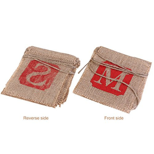 "Merry Christmas" Burlap Banner Decoration