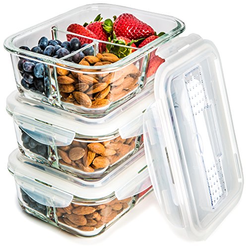 13 Piece: Airtight Glass Meal Prep Food Storage Containers
