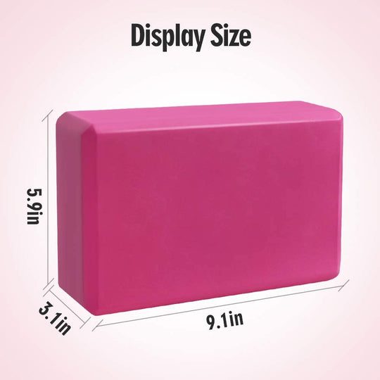 JOCHA Yoga Blocks Set of 2 with Strap EVA Foam High Density Non-Slip Lightweight Exercise Bricks Perfect for Pilates Improve Strength Aid Balance Flexibility for Beginners and Experienced Yogis