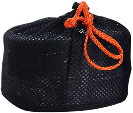 DZRZVD Camping Cookware Mess Kit Gear,Backpacking Accessories Equipment Pots and Pan Set with Mesh Carrying Bag for Hiking, Picnic