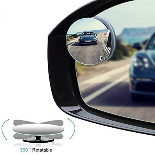 2 Pack: Convex Adjustable Blind Spot Mirrors
