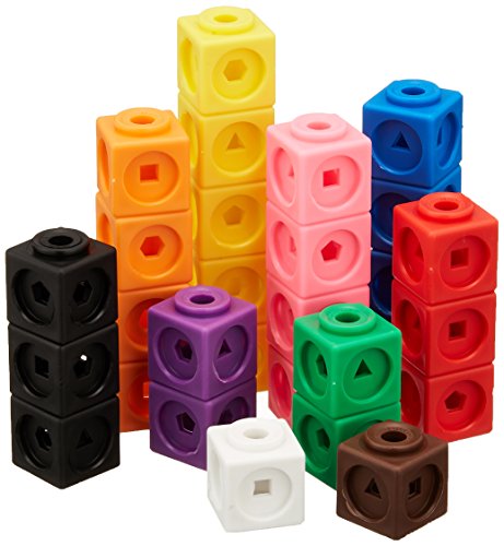 Learning Resources Mathlink Cubes, Educational Counting Toy, Set of 100 Cubes