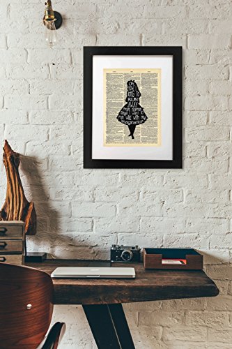 Vintage Alice in Wonderland Imagination Quote Art Print