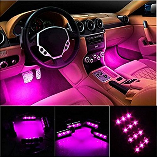 4 Piece: Interior Light-LED Car Lighting Kit