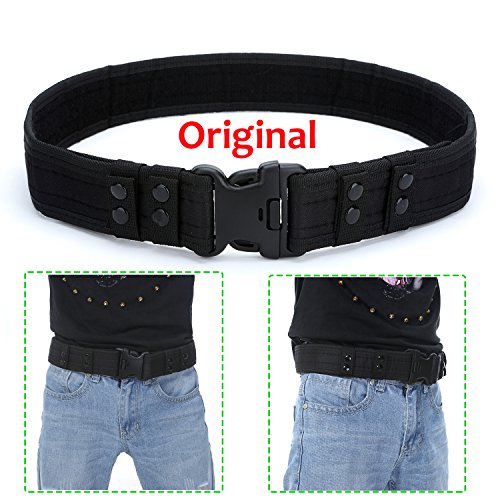 Yahill Security Tactical Belt Combat Gear Adjustable Heavy Duty Police Military Equipment Accessories for Sports Outdoor