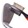 2 Pack: Lightweight Retractable Golf Club Brush with Aluminum Zip-Line Carabiner
