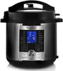 6 Quart Electric Stainless Steel Brushed Digital Pressure Cooker with Lid