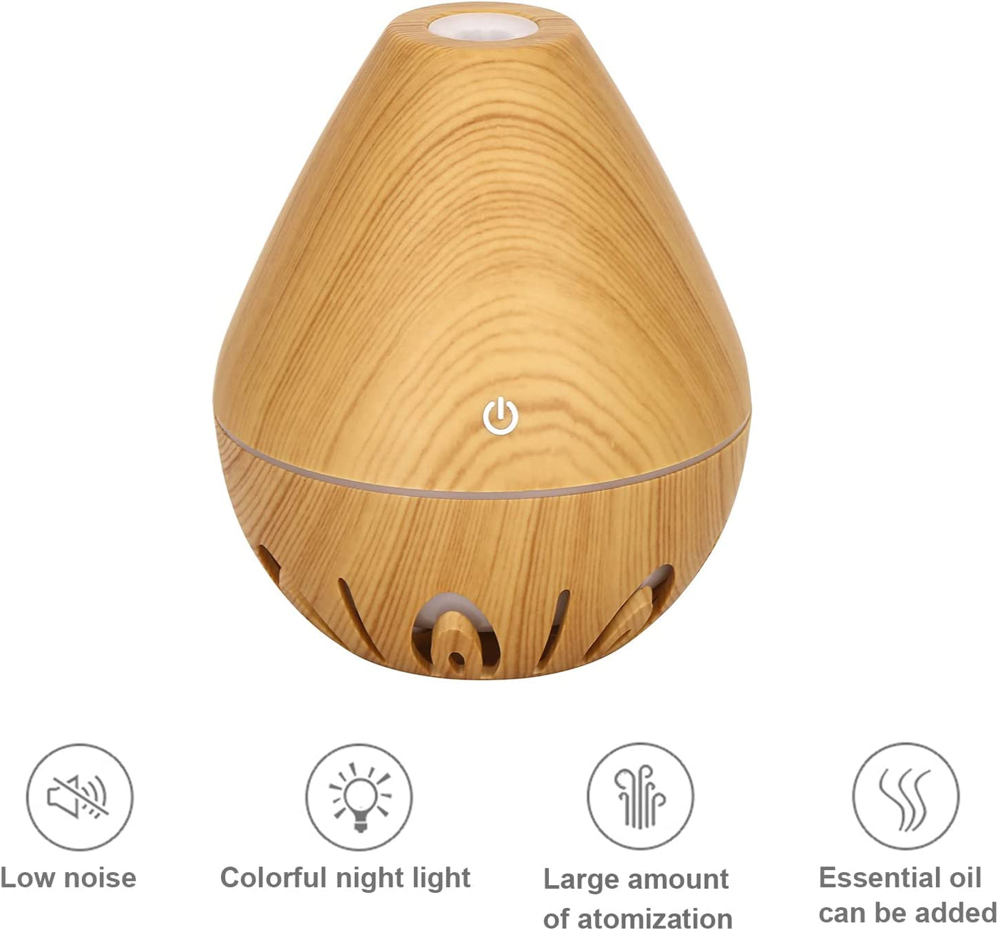 Color Changing Mini Essential Oil Diffuser, Cool Mist Humidifier with 3 Color Changing LED Lights, Waterless Auto Off, Aromatherapy Diffuser