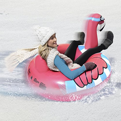 GoFloats Winter Snow Tube - The Ultimate Sled (Choose from Unicorn, Ice Dragon, Polar Bear, Penguin, Flamingo)
