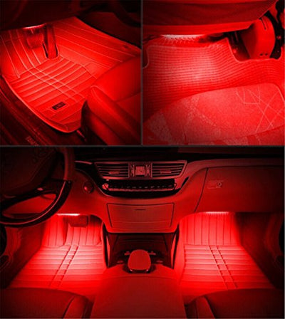 4 Piece: Interior Light-LED Car Lighting Kit