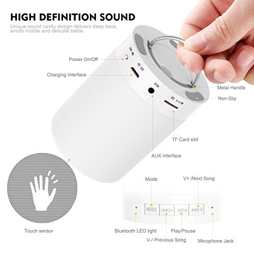 Smart Touch Control Night Light with Bluetooth Speaker