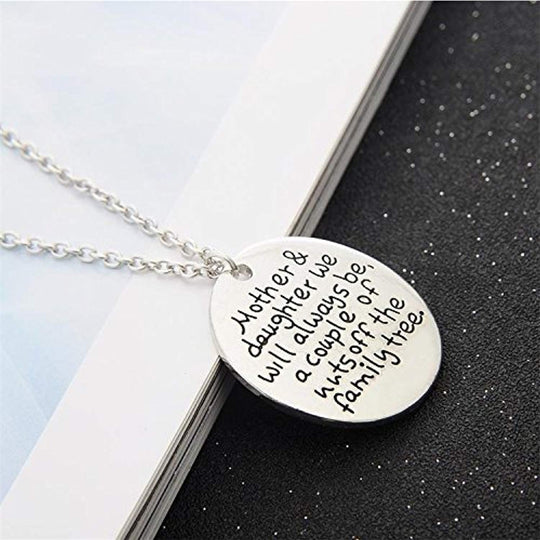 Mother & Daughter "We Will Always Be the Family Tree" Pendant Necklace
