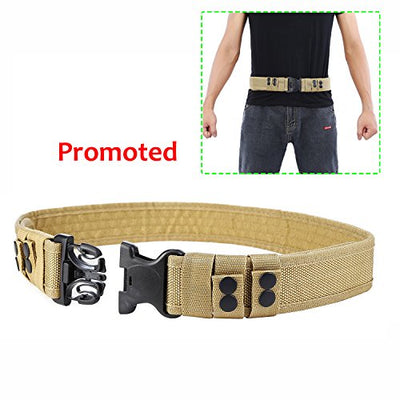 Yahill Security Tactical Belt Combat Gear Adjustable Heavy Duty Police Military Equipment Accessories for Sports Outdoor