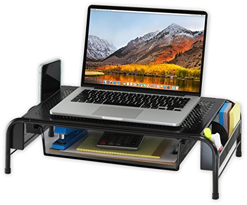 Metal Desk Monitor Stand and Desktop Organizer