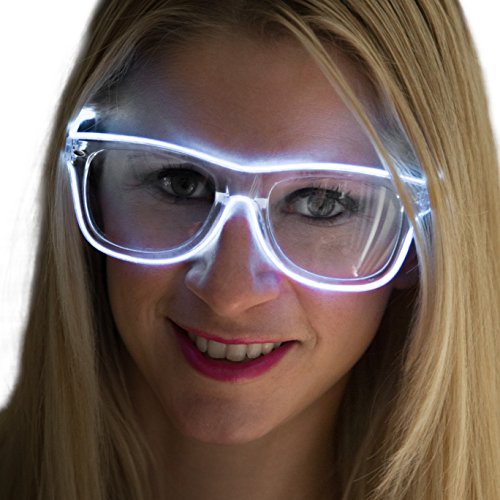 Neon Nightlife Clear Lens Light Up Glasses