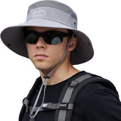 2 Pack Sun Hat for Women or Men 3” Wide Brim UPF 50+