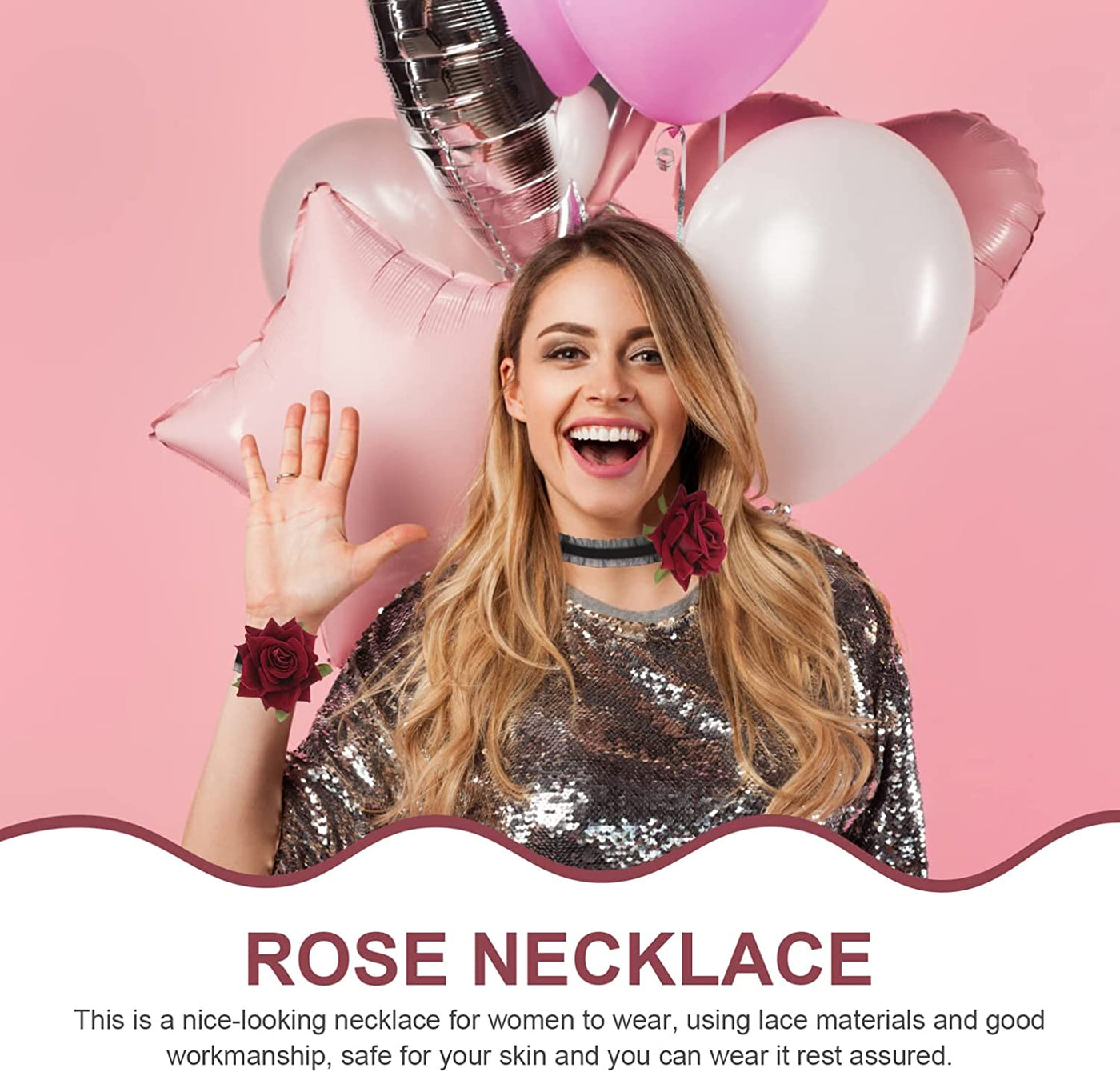  4Pcs Lace Choker Necklace 