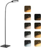 LED Floor Lamp, Standing Light with Adjustable Gooseneck, Touch Control, 5 Color Temperature & 4 Brightness Levels