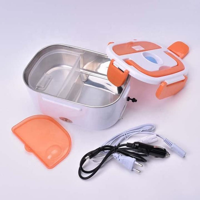 Electric Lunch Box, 1.5 Liter Reheats Food, Stainless Steel