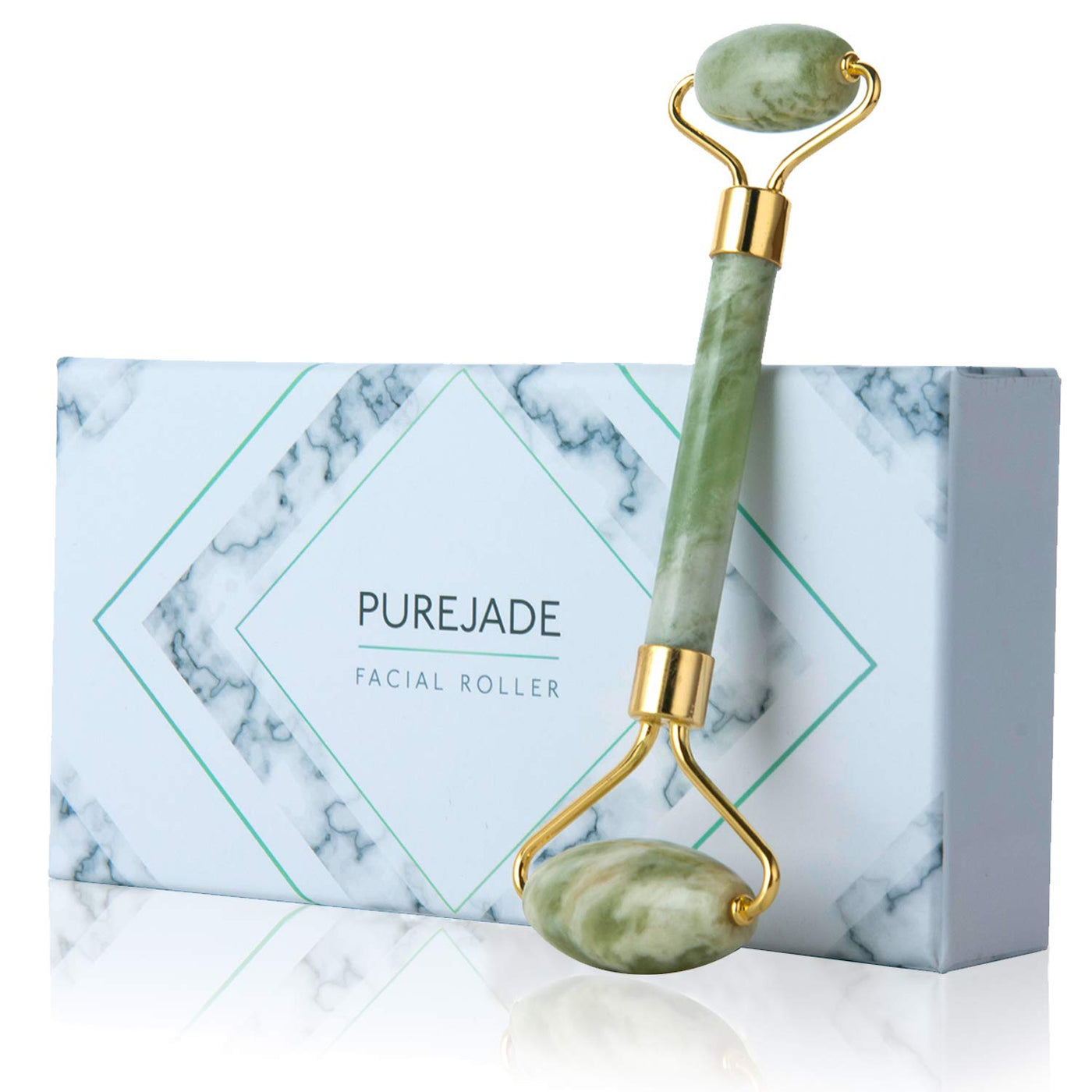 Natural Jade  Massager Roller for Face/ Reduce Wrinkles & Dark Circles and  Puffiness