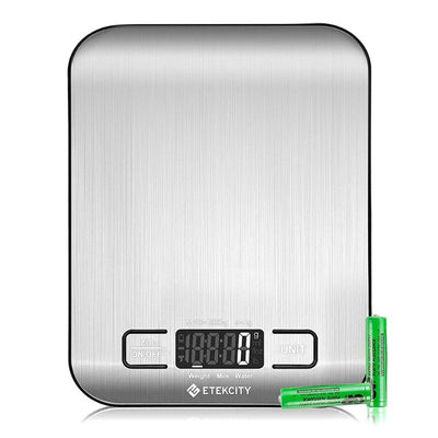 Stainless Steel Digital Kitchen Food Scale in Grams and Ounces for Weight Loss, Baking, Cooking, Keto and Meal Prep