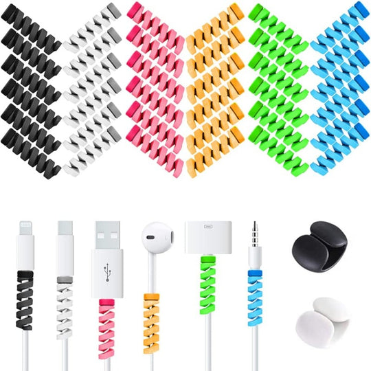 36 Pack of Cable Protectors for Cell Phones & Charging Cords