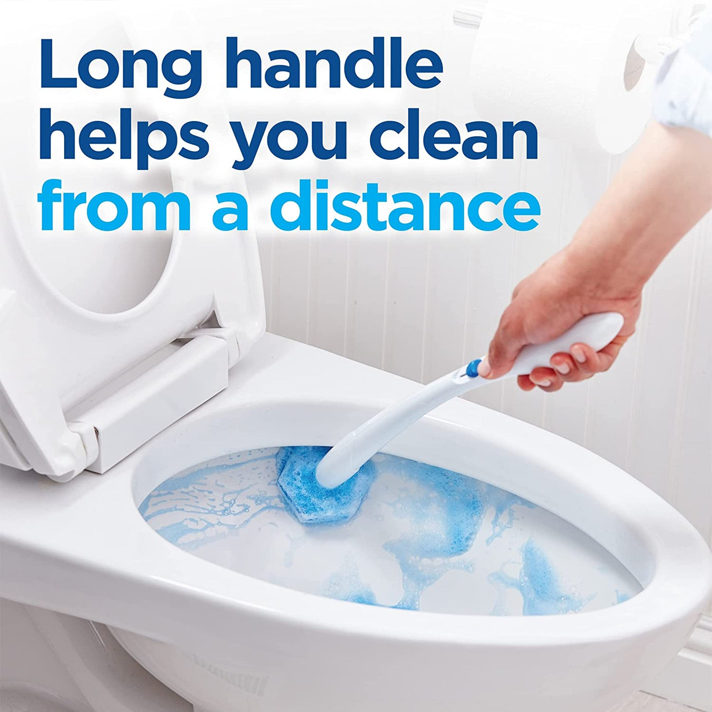 Disposable Toilet Cleaning System and 6 Refill Heads