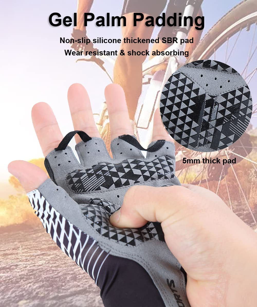  Half Finger MTB Gloves Bike Gloves for Men Cycling Mountain Bike Accessories for Men & Women