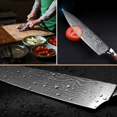 8" Stainless Steel Kitchen Chef's Knife 